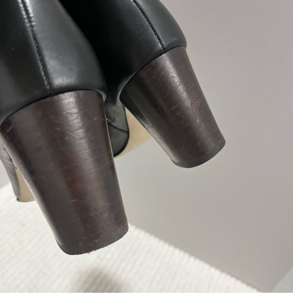 J. Crew Black Leather Ankle Boots Size 10‎ Women - Picture 6 of 16